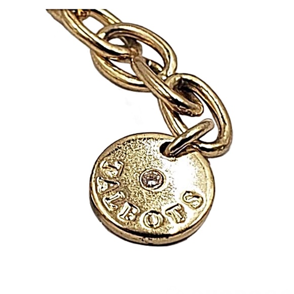 Talbots Mixed Beaded Ball White & Cream Gold-Tone Statement Necklace - Picture 10 of 13